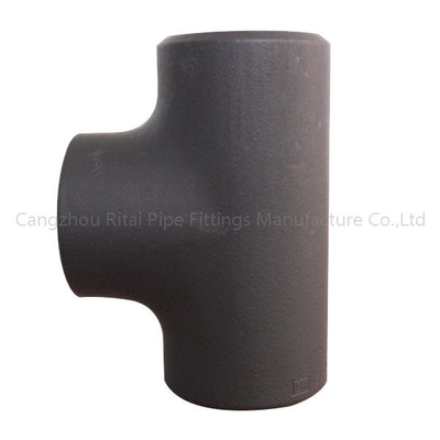 DN 200 DN600 Equal Tee Pipe Fitting Mild Steel Buttweld  2&quot; - 8&quot; Sch40 Welded