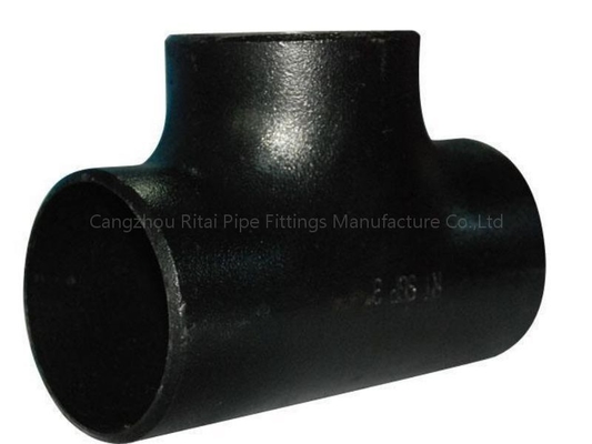 DN 200 DN600 Equal Tee Pipe Fitting Mild Steel Buttweld  2&quot; - 8&quot; Sch40 Welded
