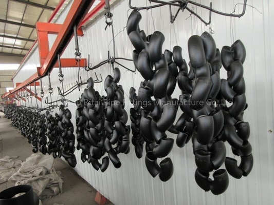 Black 1/2' Butt Weld Fittings P245GH Carbon Steel 45 Degree Long Radius Elbow