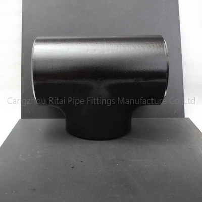 DN50 DN65 Steel Butt Weld Fittings ASTM WPB Seamless Eccentric Reducing Tee Straight