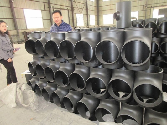 SCH 40 3 Way Water Pipe Tee Fitting SGP WPB Carbon Steel Weld