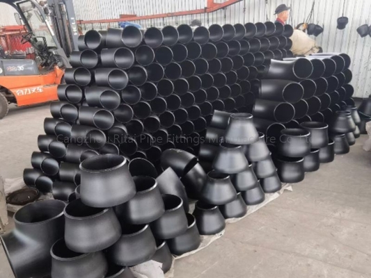 Black ANSI Sch 10 Carbon Steel Weld Fittings SMLS Ecc Butt Weld Concentric Reducer