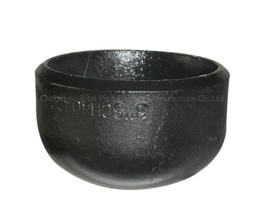 DN100 Weld On Pipe Caps Sch 40 ASME Seamless Steel Pipe Fittings