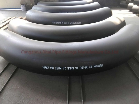 MSS Dn1200 3D Pipe Bends Long Radius 90 Degree Carbon Butt Welding