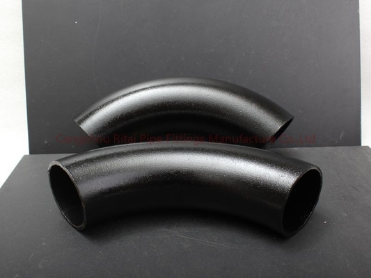 DIN2605 Long Radius 90 Bend Pipe Sch 80 DIN BS EN10253 ST37.2 Carbon 3D 5D