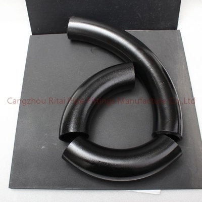 DIN2605 Long Radius 90 Bend Pipe Sch 80 DIN BS EN10253 ST37.2 Carbon 3D 5D