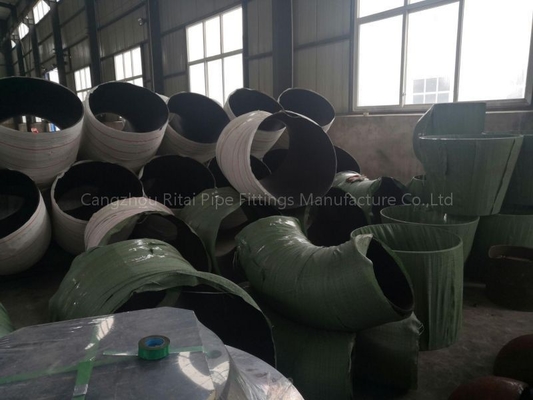 ASTM B16.9 Large Pipe Elbows Carbon Steel Round Beveled Ends 90 Degree Elbow Fitting