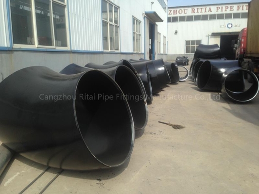 ASTM B16.9 Large Pipe Elbows Carbon Steel Round Beveled Ends 90 Degree Elbow Fitting