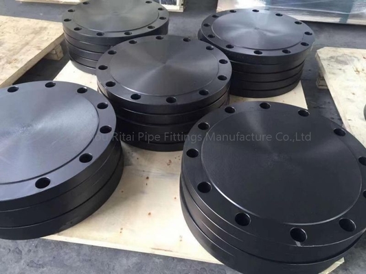 300# 600# A105N Mild Steel Blind Flange Back Ring , FF Carbon Steel Plate Flange