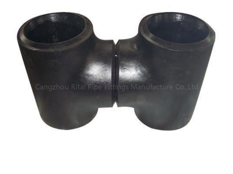 DN15 Reducing Pipe Fitting Tee Butt Weld JIS SS400 STD Carbon Steel MS A234WPB